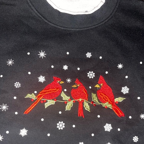 Red Robin’s Knitted Ugly Christmas Sweatshirt: Ladies Medium: Holiday Shirt - Picture 4 of 4